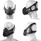 fdbro sportmasker hardloopmasker lovnix zuurstofmasker zwart