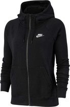 nike sportswear essential hoodie full zip flock vest dames maat s