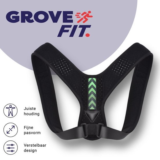 grovefit postuur corrector rugbrace tegen rugklachten inclusief
