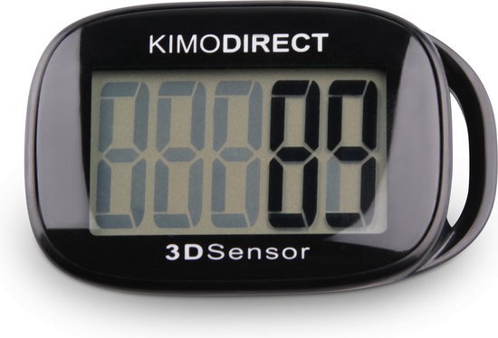 kimo direct stappenteller met clip en draagkoord stappen tellen activity