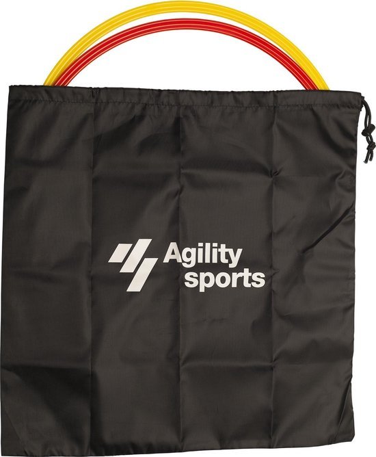 agility sports coordinatie hoepeltas 1 stuk zwart