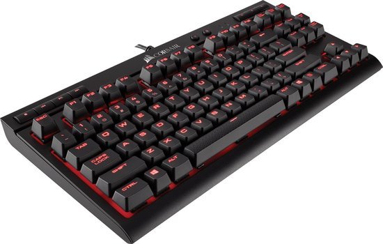 corsair k63 compact mechanisch qwerty gaming toetsenbord cherry mx red