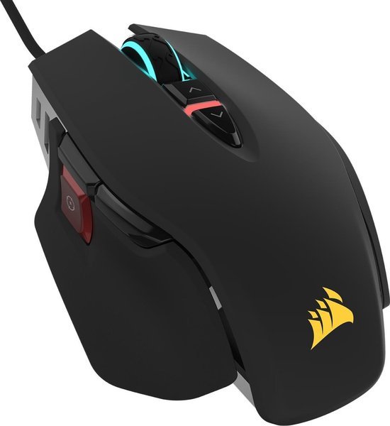 corsair m65 elite gaming muis 18000dpi zwart