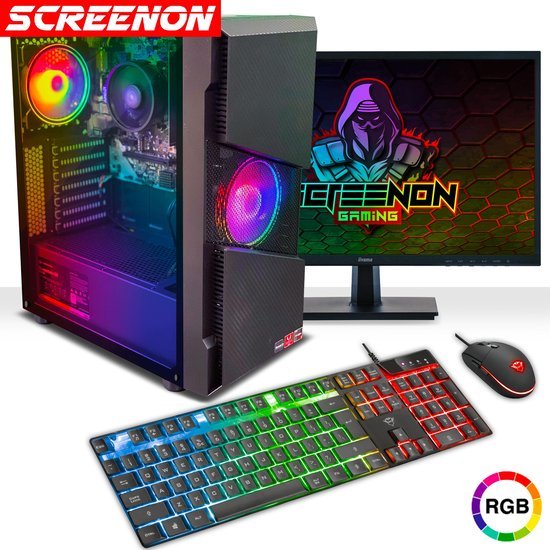 screenon gaming set x100126 gamepcx100126 22 inch monitor