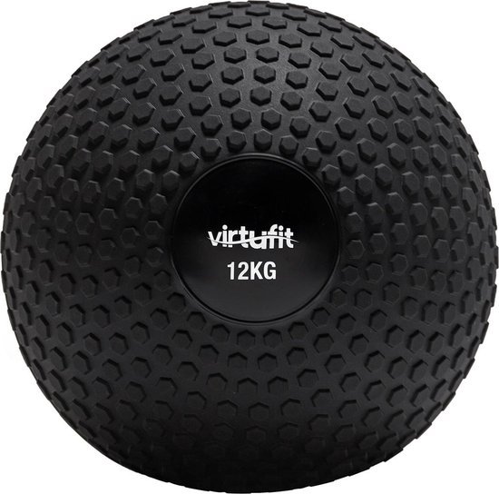 slam ball virtufit fitnessbal crossfitbal 12 kg zwart