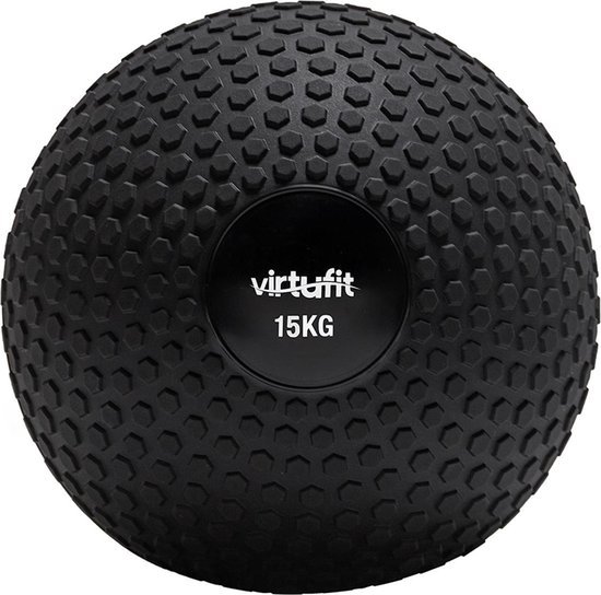 slam ball virtufit fitnessbal crossfitbal 15 kg zwart