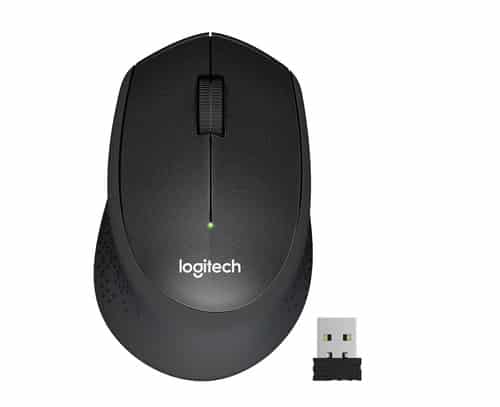 logitech m330 silent draadloze muis zwart