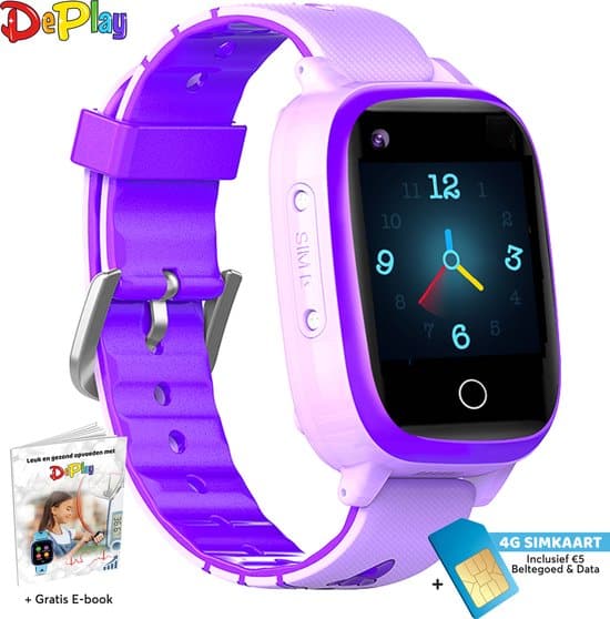 deplay 4g kidswatch smartwatch kinderen gps horloge kind gps tracker 1