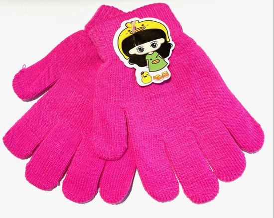 handschoenen one size handschoen roze dames en kinderen
