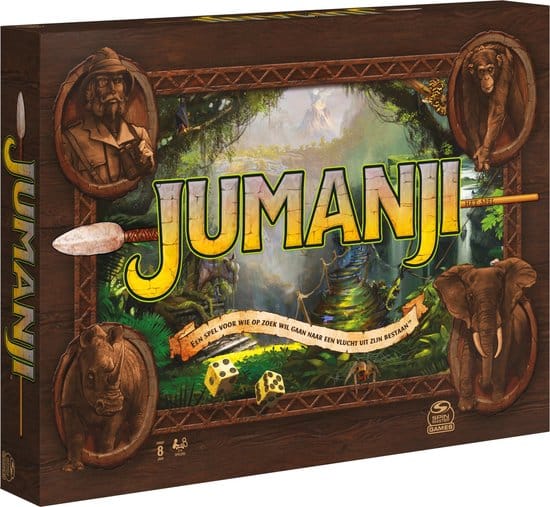 jumanji het spel avonturenbordspel karton standaard editie partyspel