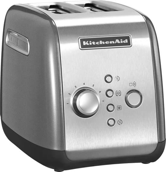 kitchenaid 5kmt221ecu broodrooster contour zilver