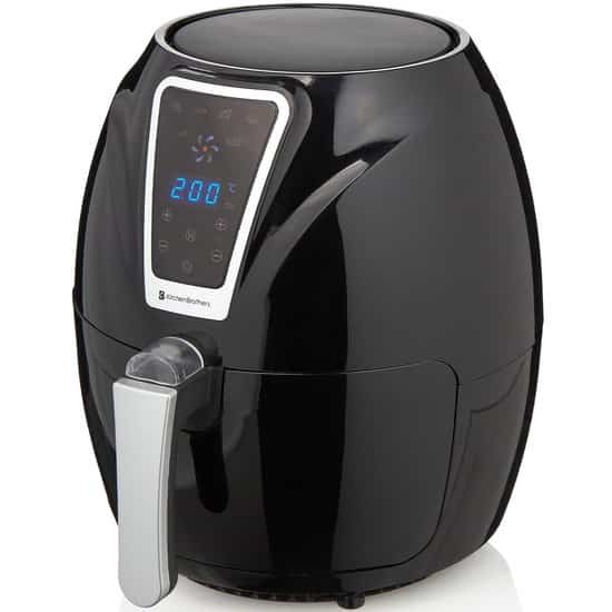 kitchenbrothers airfryer hetelucht friteuse incl frituurmand 1300w 1 1