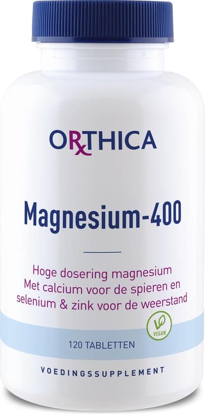 orthica magnesium 400 voedingssupplement 120 tabletten