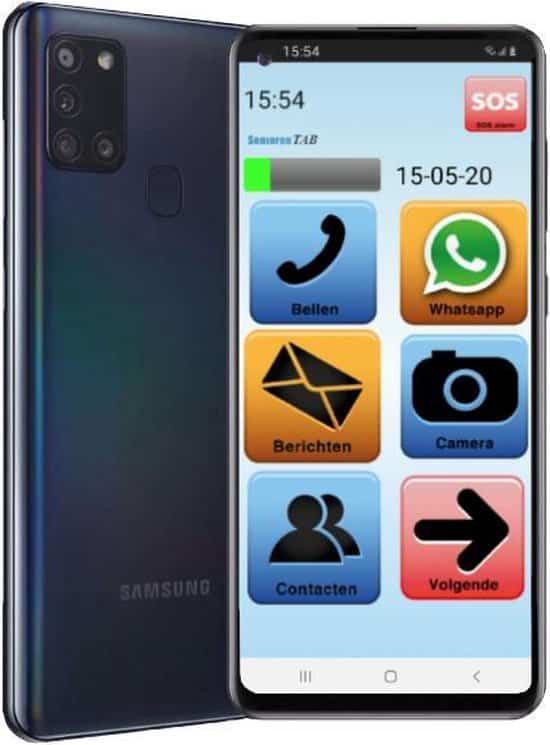 seniorentab s621sbe vlaamse versie smartphone voor senioren samsung
