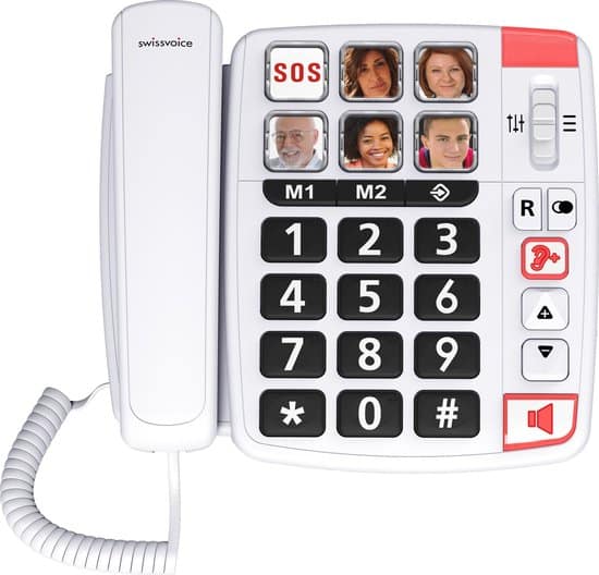 swissvoice xtra1110bnl wit grote toetsen senioren telefoon vaste lijn met 1