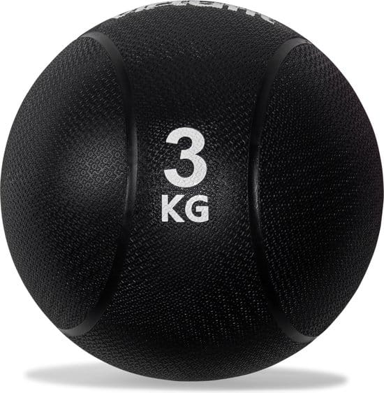 virtufit medicijnbal medicine ball slam ball rubber 3kg zwart