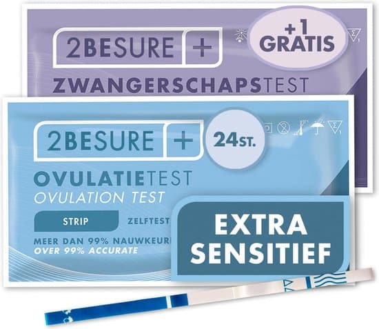 2 besure extra sensitieve ovulatietest 24 stuks extra gratis