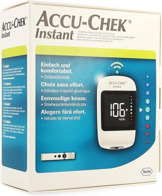 accu chek instant startset glucosetest met 10 lancetten prikpen