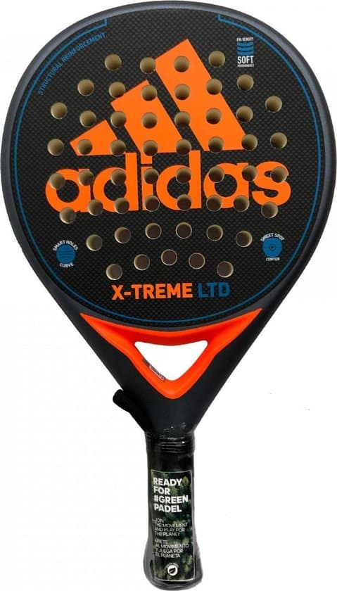 adidas x treme ltd padel racket blauw oranje 2021