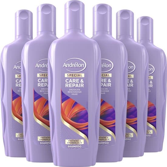 andrelon intense care repair shampoo 6 x 300 ml voordeelverpakking 3