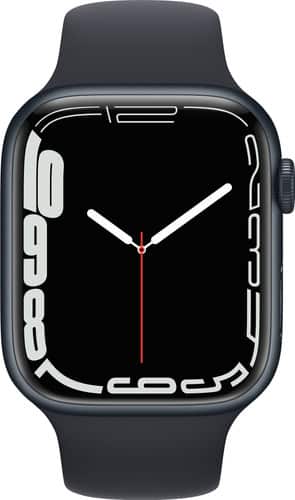 apple watch series 7 45mm middernacht aluminium middernacht sportband 3
