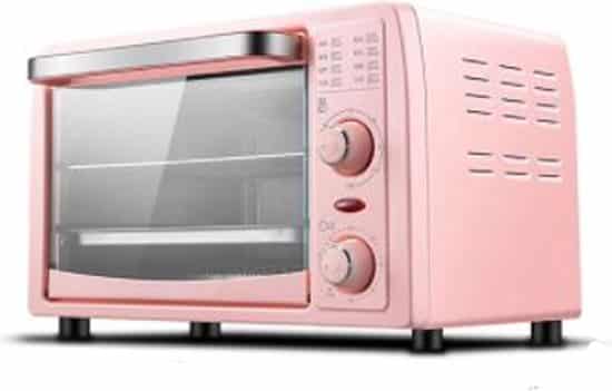 bilitz mini oven roze oventje elektrische camping oven vrijstaand