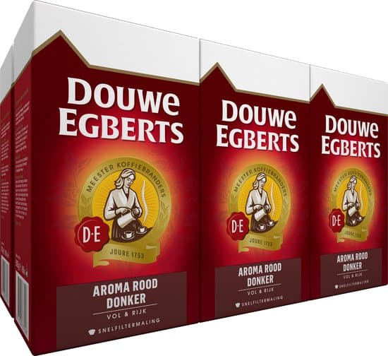 douwe egberts aroma rood donker 6 x 500 gram filterkoffie