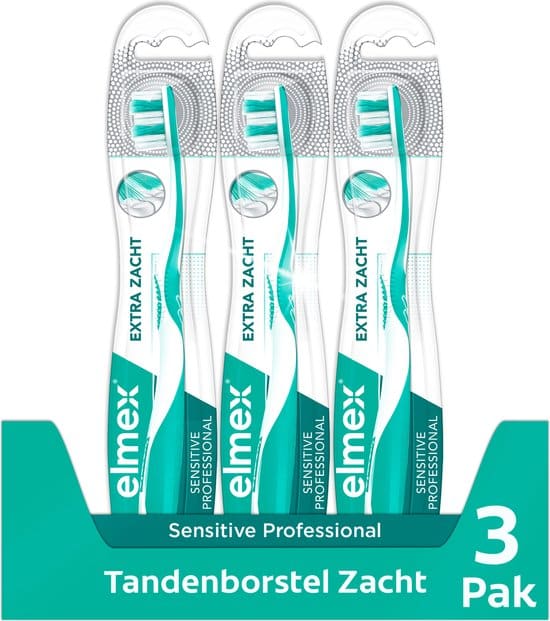 elmex sensitive professional zachte tandenborstel extra soft 3 stuks 1 1
