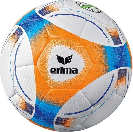 erima hybrid voetbal 290gram maat 5 wit neon oranje blauw