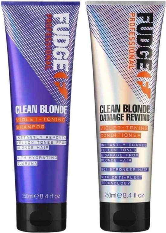 fudge clean blonde violet duo pack 2 x 250 ml