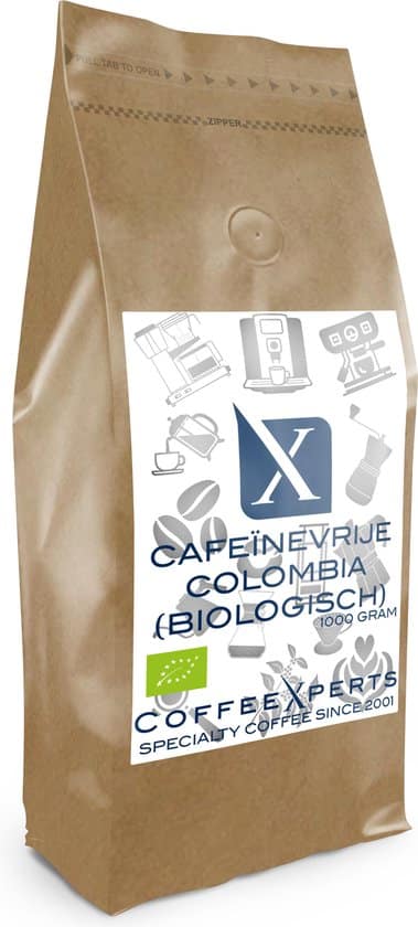 koffiebonen biologische cafeinevrije colombia 1 kg espresso cappuccino