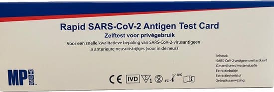 mp biomedicals corona sneltest sars cov 2 antigen test card 5 stuks