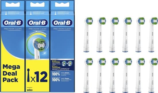 oral b precision clean met cleanmaximiser technologie opzetborstels 12