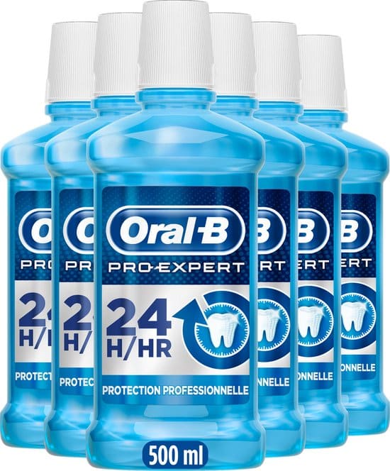 oral b pro expert voordeelverpakking 6x500 ml mondwater