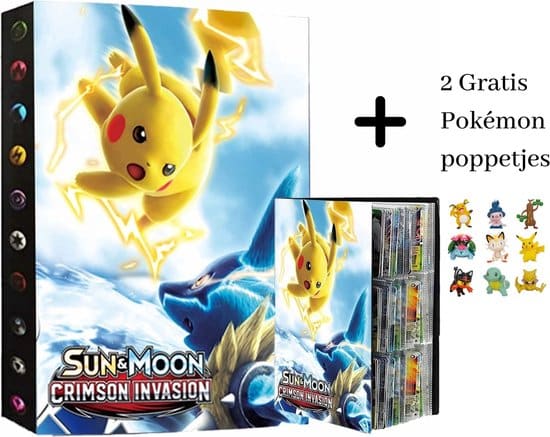 pokemon verzamelmap xl pikachu map geschikt voor 432 kaarten pokemon 1
