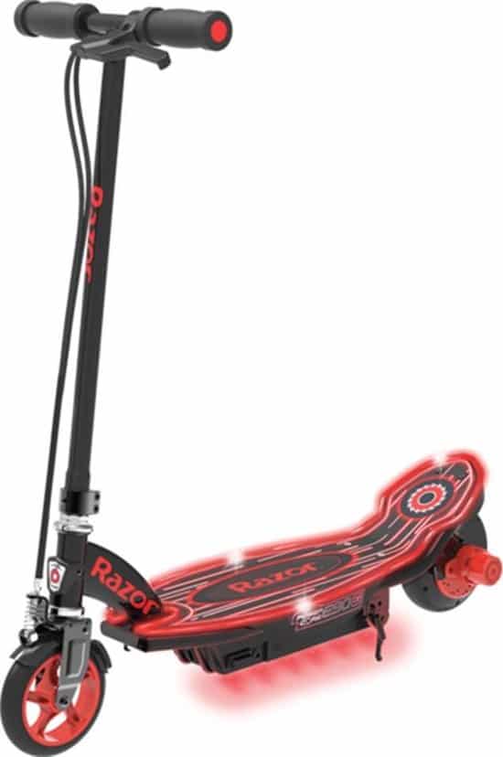 razor power core e90 glow scooter black red 13173893