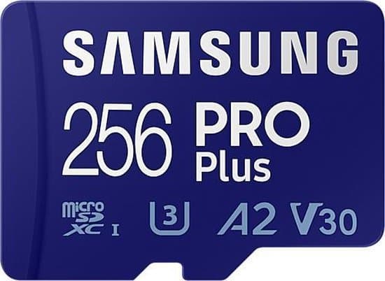 samsung pro plus microsdxc 256 gb geheugenkaart