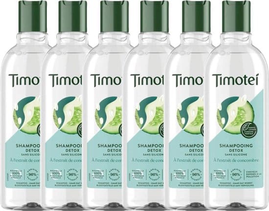 timotei shampoo detox fresh cucumber 6 x 300 ml