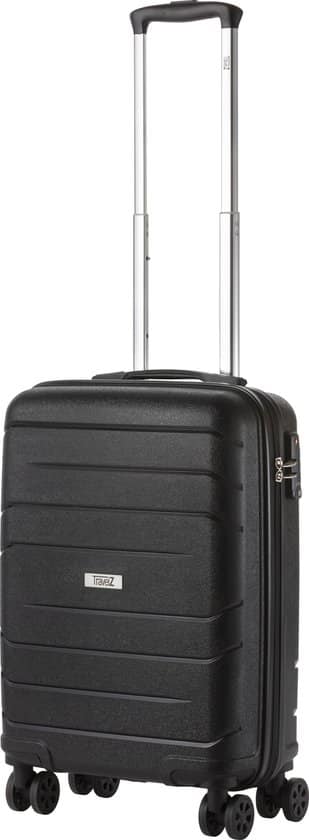 travelz big bars handbagagekoffer 55cm met tsa slot ultrasterk zwart 3
