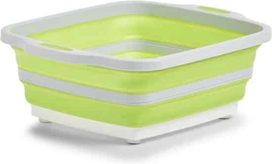 zeller afwasbak opvouwbaar wit groen 40x32 cm