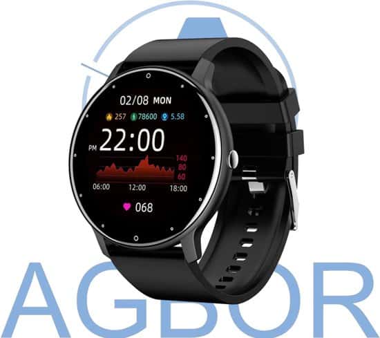 agbor smartwatch 10 daagse batterijduur sporthorloge smartwatch dames
