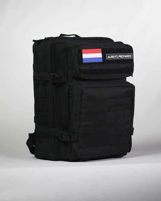 always prepared tactical backpack sporttas schooltas black warrior 45l