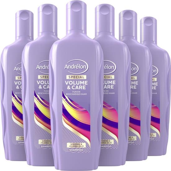 andrelon shampoo volume care 6x 300ml voordeelverpakking 1