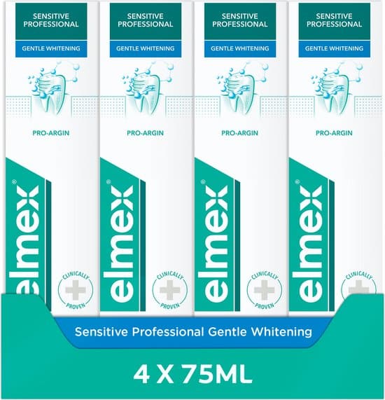 elmex sensitive professional gentle whitening tandpasta 4 x 75ml voor 1
