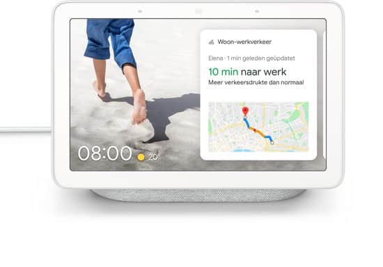 google nest hub smart speaker met scherm nederlandstalig grijs