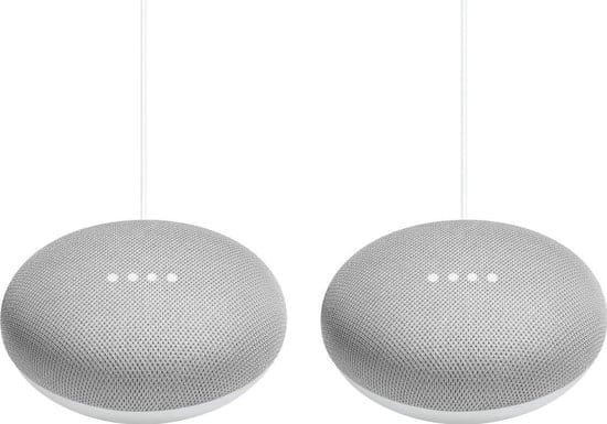 google nest mini smart speaker grijs nederlandstalig 2 pack 1