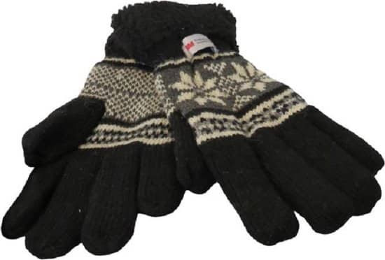handschoenen dames 3m thinsulate met manchet 85 wol