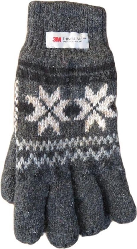 handschoenen heren winter met thinsulate voering deels met wol maat xl