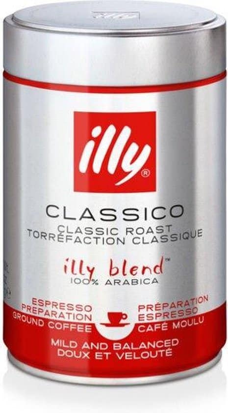 illy classico gemalen koffie 6 x 250 gram