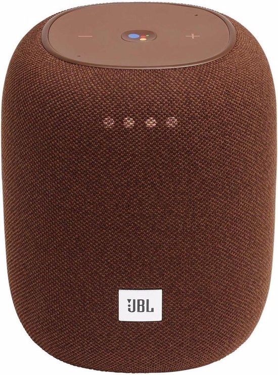 jbl link music draadloze smart speaker bruin